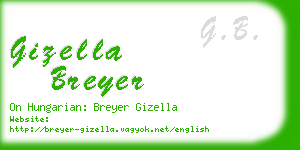 gizella breyer business card
